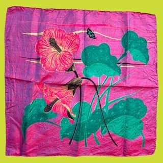 Floral Thai Silk Scarf