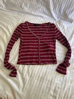 Forever 21 Red Striped Top