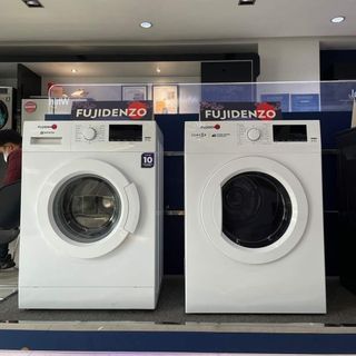FUJIDENZO FRONT LOAD FULLY AUTOMATIC WASHING MACHINE AND DRYER