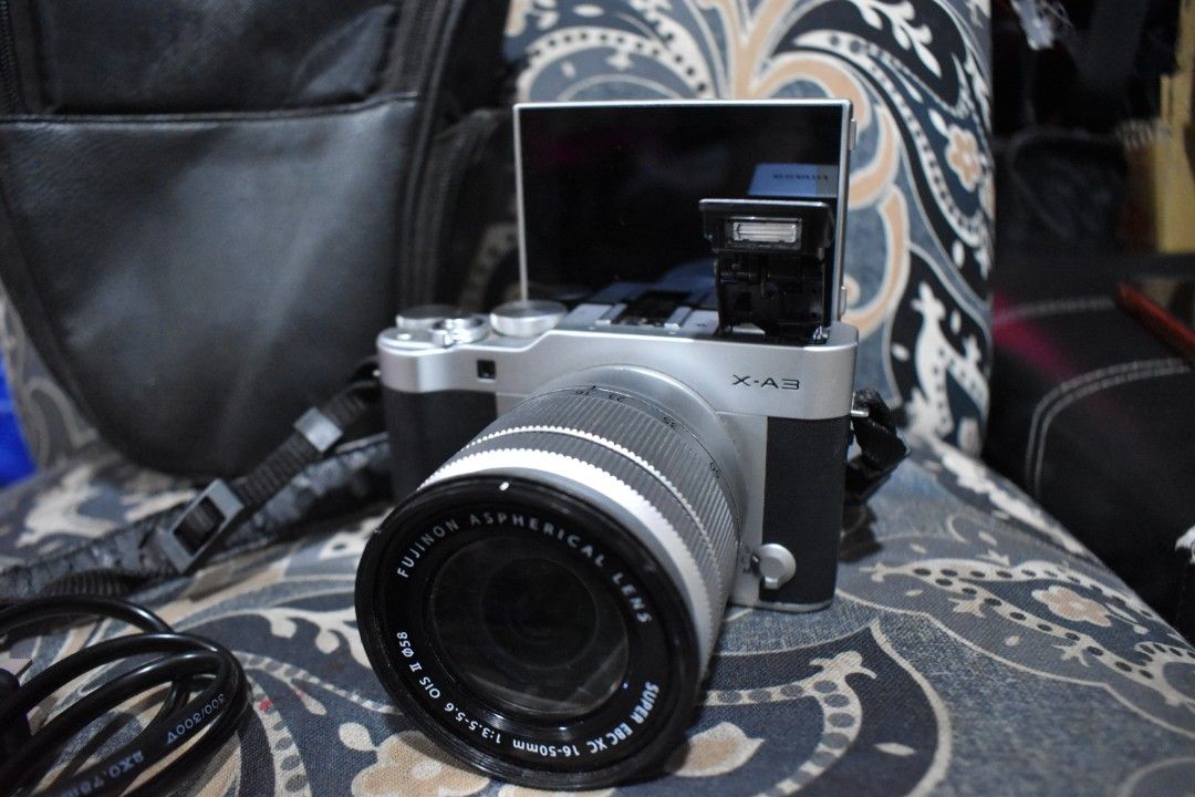 Fujifilm X-A3 Mirrorless Camera (Category: Cameras) located in Caloocan City. Submitted by mr.carlo_dslr_laptop (Listing ID 1303656180, Image 3). Description: Fujifim X-A3 Mirrorless Wifi 24megapixel Camera Ready to Use for Photoshoot and For Vlogging to Yourself 19,000 CASH 16k Pesos 19k na pera 19k Only 19k Godbless No isssue Good Condition Complete set Ready to use Meet up - Shipping LBC - Delivery Lalamove! Presentable Unit No Defects For Sal