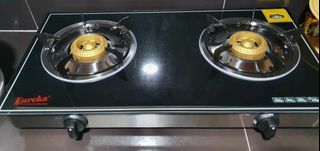 Gas stove with LPG tank, hose and regulator