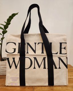 Gentle Woman Flap Tote Bag