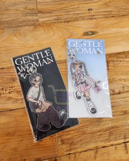 Gentle Woman School Girl / Boy Keychain