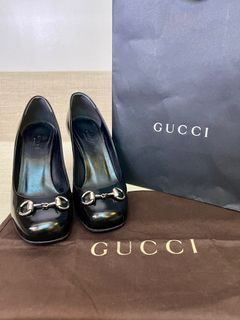 Gucci Black Horsebit Heels