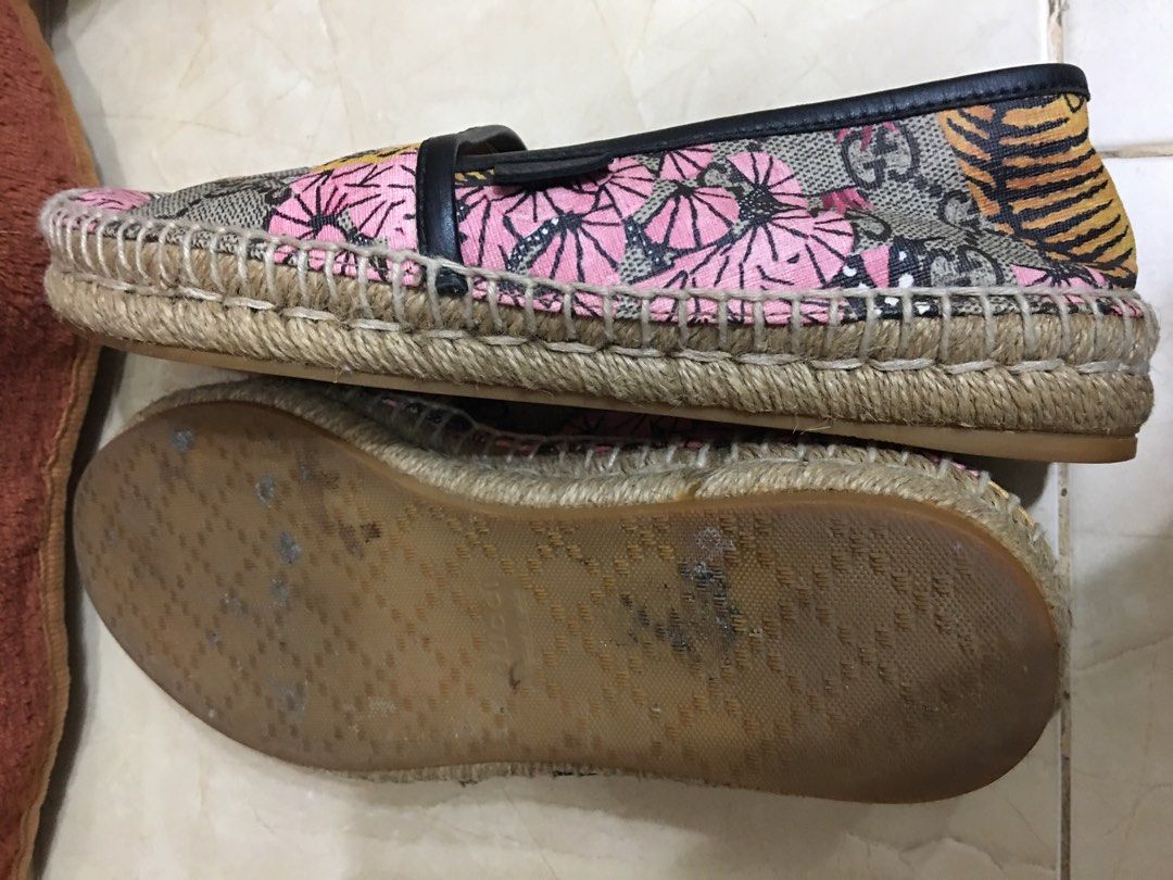 Gucci Pilar Espadrille Tiger Print Flat
