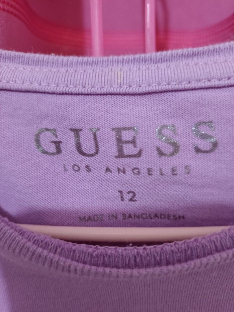Guess Purple Cotton top (Category: Shirts) located in Angeles City. Submitted by 3JSale (Listing ID 1303679788, Image 2). Description: Original Guess for teens or S-M Ladies W16 L21 Cotton.
