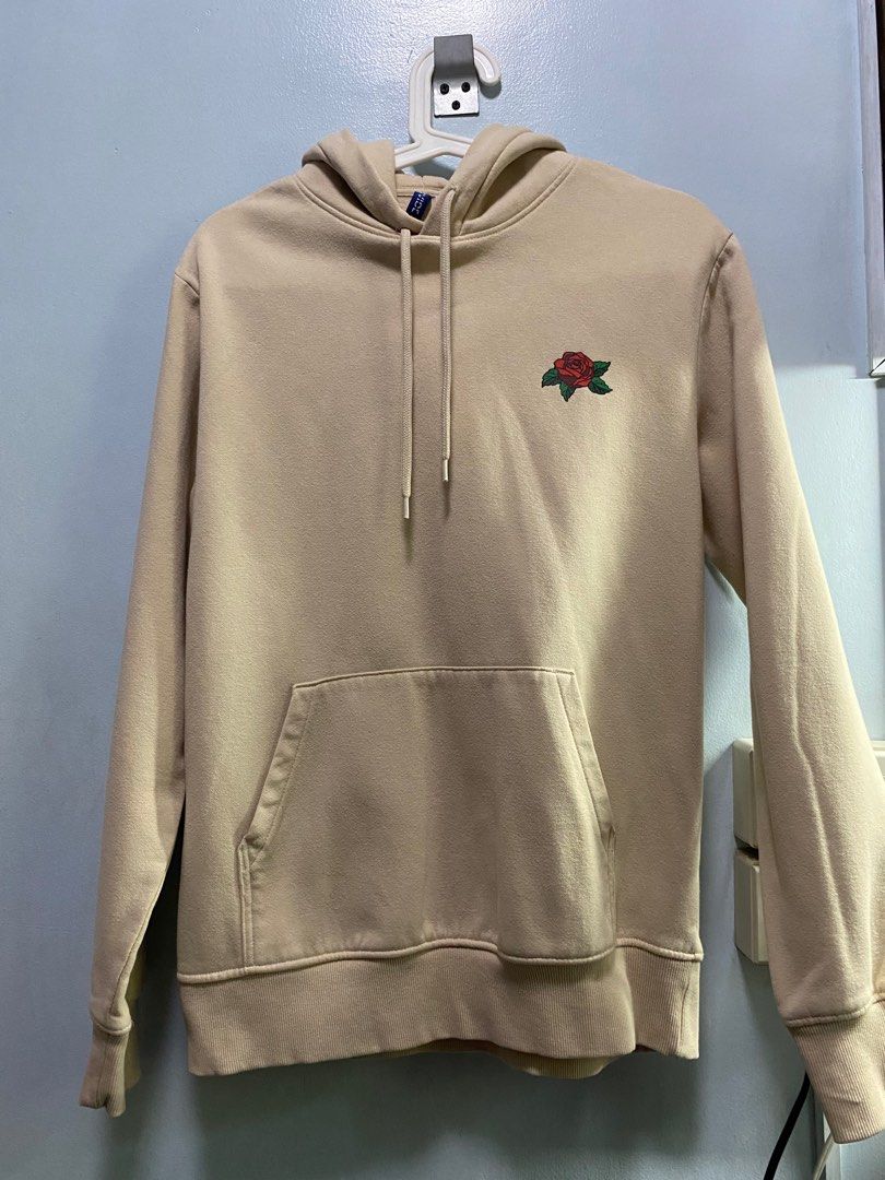 H M Divided Beige Snake Hoodie Small for Men