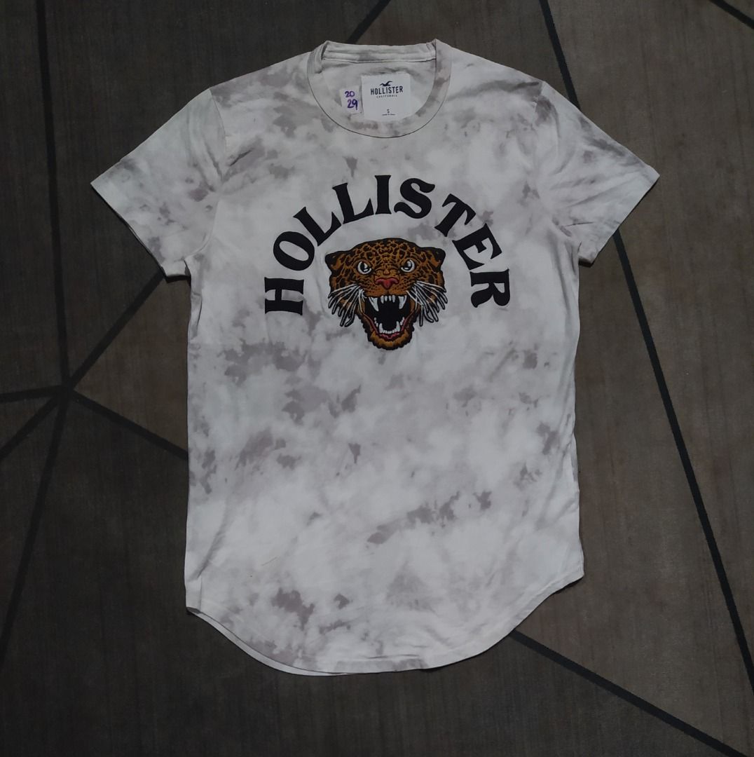 Hollister Tiger Spellout Tiedye Tshirt