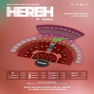 IU HEREH Concert in Manila Section 212 B Lower C