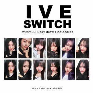 IVE I've Switch Withmuu Luckydraw Photocards

📌READ THE NOTE