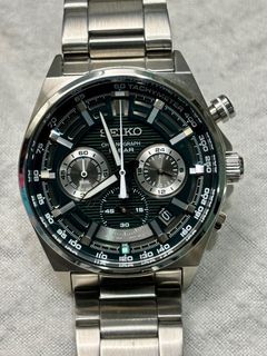 JE-Seiko Watch 8T63-00T0 Quartz Chronograph Watch