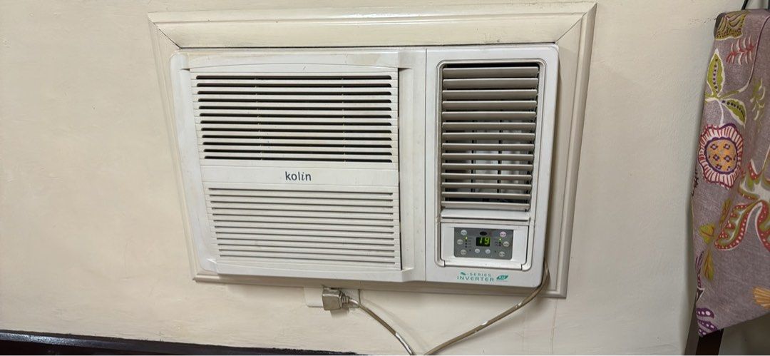 Kolin Inverter Aircon (1.5 hp) (Category: Air Conditioning and Heating) located in Makati City. Submitted by lunalee95 (Listing ID 1303685567, Image 1). Description: Kolin 1.5 horse power Used 5 years Pick up at buyers expense and labor.
