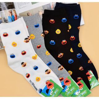 Korean Socks • Sesame Street• Elmo Iconic Socks