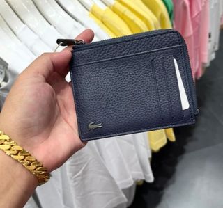 Lacoste zip card holder wallet coin purse (navy)