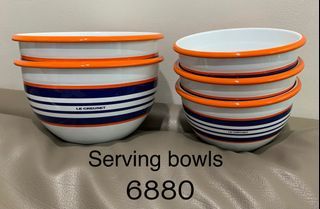 Le creuset serving bowls set of 5