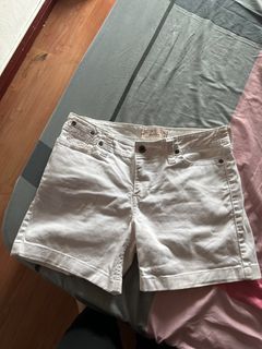 LEVIS white denim shorts