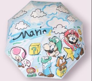 Mario Luigi and Friends Blue Umbrella