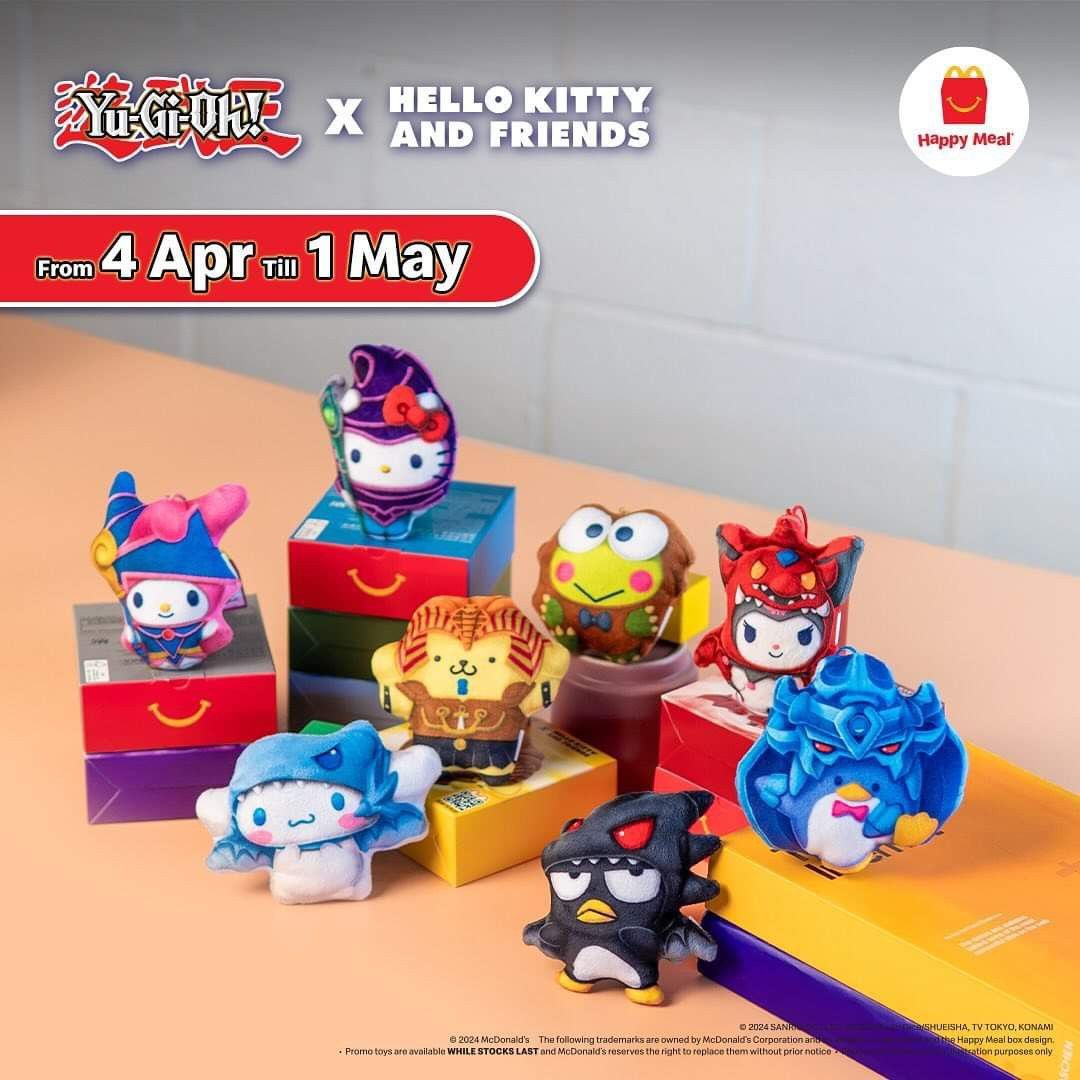 McDonald's Happy Meal YuGiOh! X Hello Kitty and Friends MY MELODY X