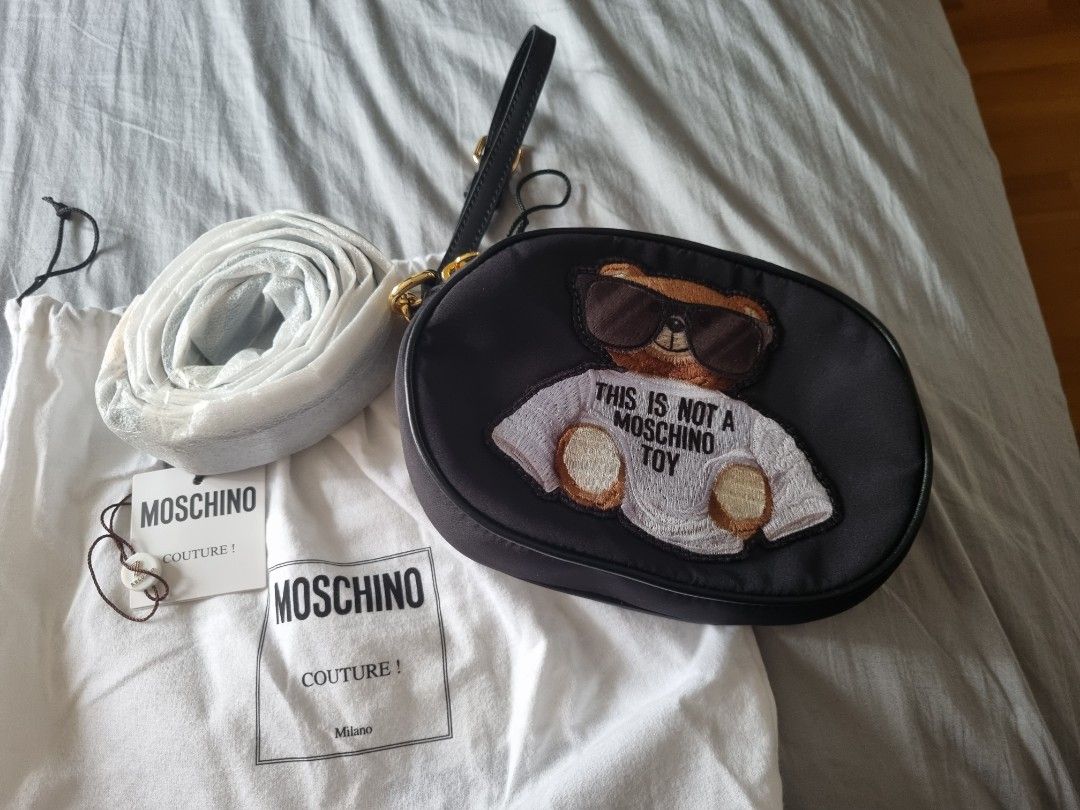MOSCHINO TEDDY BEAR PRINT BELT BAG