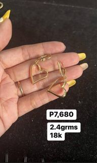 Necklace, Bracelet, Earring 18k Saudi Gold Subasta