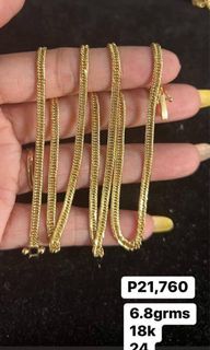 Necklace, Bracelet, ring, Earring 18k Saudi Gold Subasta items