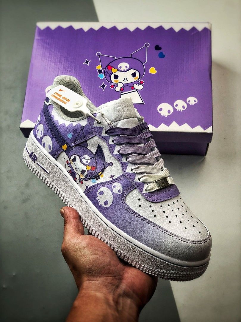 Low top purple air force ones top