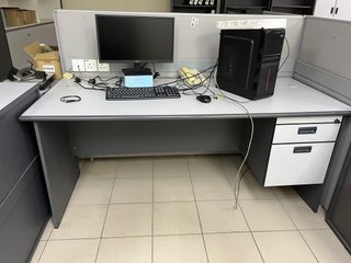 Netbox Turn Table office with build in socket plug, Furniture & Home ...