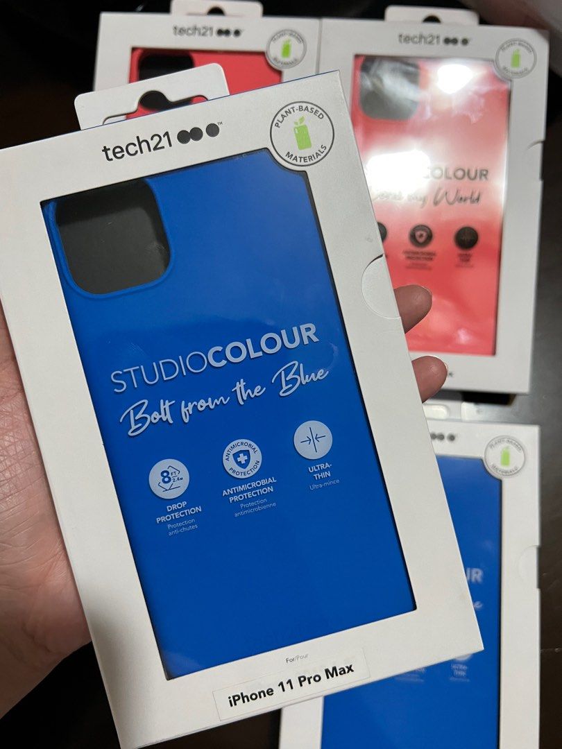 Original Tech21 StudioColour for iPhone 11 Pro Max (Category: Cases & Sleeves) located in Manila. Submitted by razelysonn (Listing ID 1303636341, Image 2). Description: 600 each, all original .