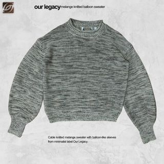 Our Legacy Glitch Knitted Balloon Sweater