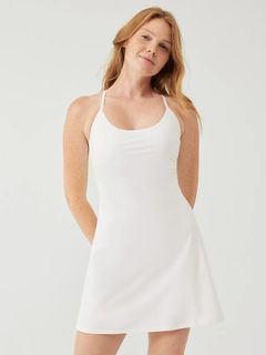 Outdoor Voices Exercise Dress in White