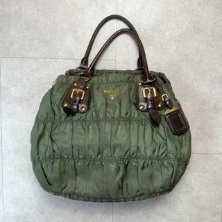 Prada gathered 2way handbag shoulder bag