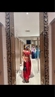 Princess Jasmine Costume (Red)/ Belly dance set