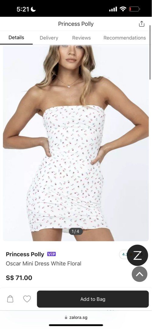 princess polly oscar mini dress, Women's Fashion, Dresses & Sets, Dresses  on Carousell