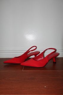 red kitten heels