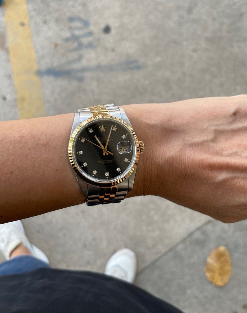 Rolex 16233 Black Diamond Dial Luxury Watches on Carousell