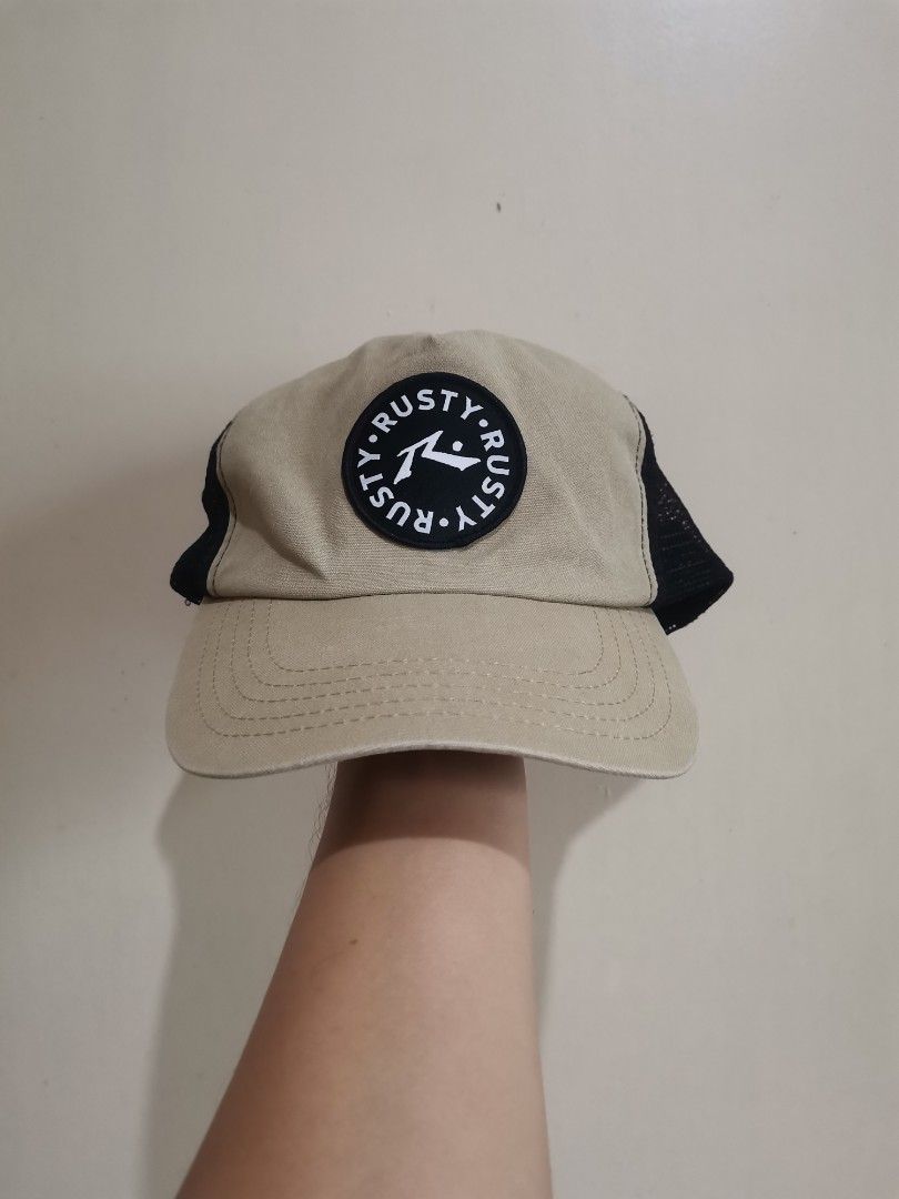 Rusty trucker (Category: Caps & Hats) located in Davao. Submitted by marcio17 (Listing ID 1303613191, Image 1). Description: Very good condition OSFA 350 freeshipping only.