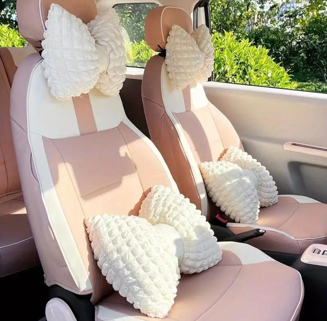 Car seat cover with bow top