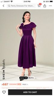 Shein Purple Dress Gown