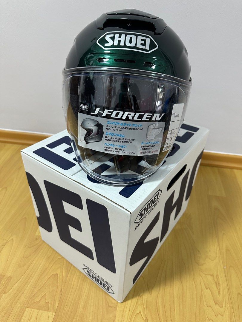 Shoei J force IV 4 Forest Green, Motorcycles, Motorcycle
