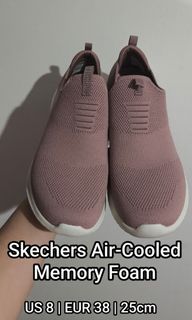 Skechers air-cooled memory foam knit slip on shoes