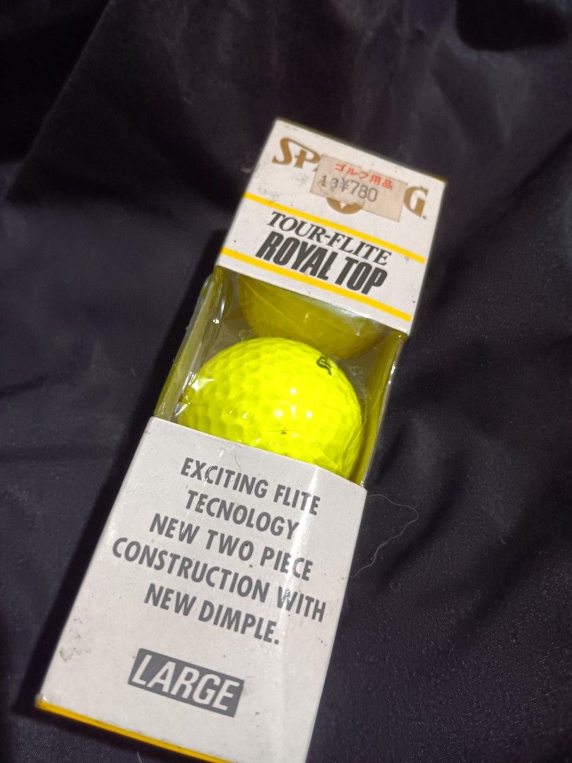Spalding Golf Ball 3 Pieces (Category: Golf) located in Manila. Submitted by jozoppo (Listing ID 1303688142, Image 1). Description: Damaged packaging but the golf balls themselves are unused. Rfs: Declutter.