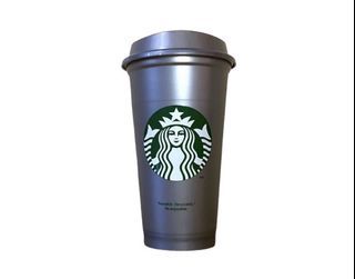 Starbucks Pearl Silver Reusable cup