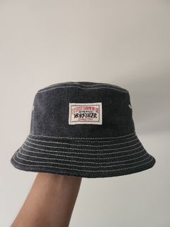 Stussy Workwear Denim Bucket Hat - Black