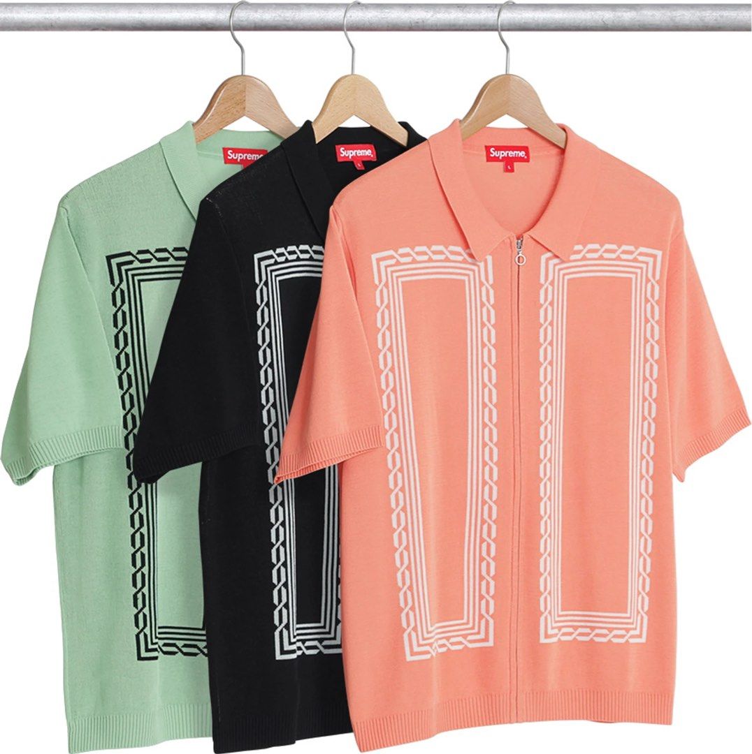 Supreme zip up polo cheap