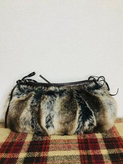 Synthetic Fur clutch