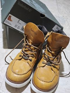 Timberland Moc Toe Redwing type full grain leather boots