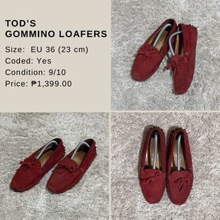 Tods Gommino Red Loafers