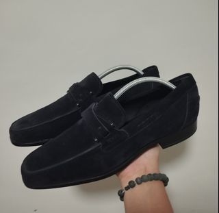 Tod's  Loafers in Navy Blue Suede