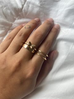 Vintage Gold Plated Ring Size 6.