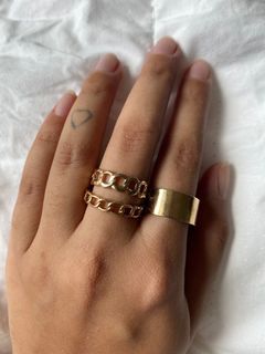 Vintage Gold Plated Ring Size 7.